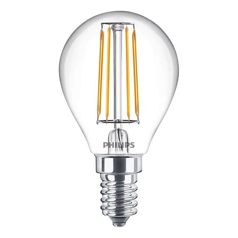 Philips Filament LED Bulb E14, 4.3W, 230V, 4000K