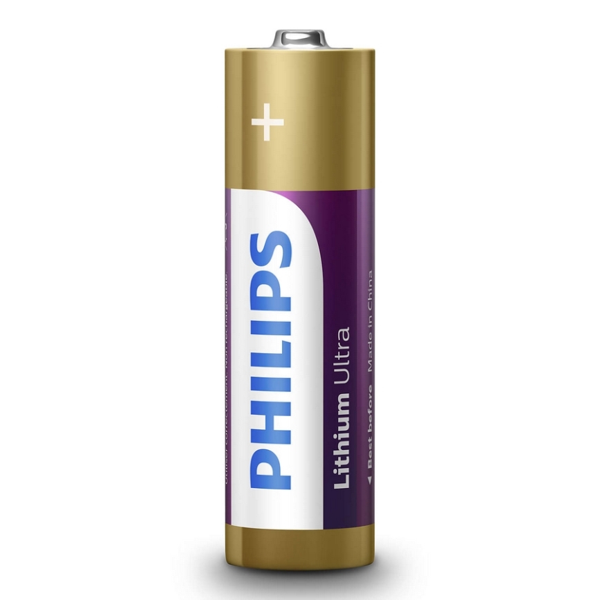 Philips FR6LB4A/10 - 4 pcs Lithium battery AA LITHIUM ULTRA 1,5V 2400mAh