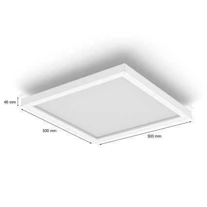Philips - Hue AURELLE LED Dimmable Ceiling Light LED/19W/230V 2200-6500K 30x30 cm White