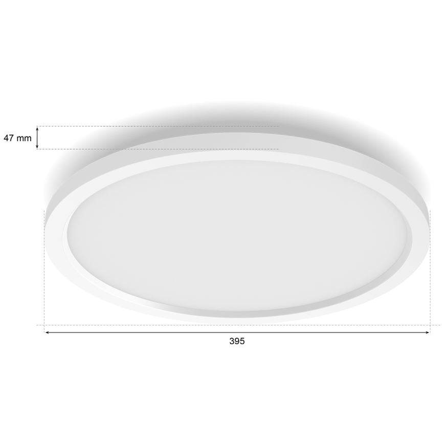 Philips - Hue AURELLE Dimmable LED Ceiling Light LED/21W/230V 2200–6500K Ø 39.5 cm White