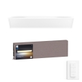 Philips - Hue AURELLE Dimmable LED ceiling light LED/39W/230V 2200-6500K 120x30 cm white + dimmer switch