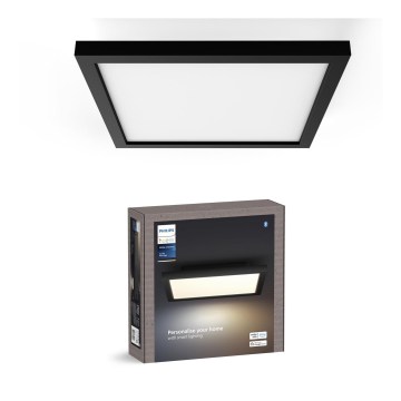 Philips - Hue AURELLE LED Dimmable Ceiling Light, 19W/230V, 2200-6500K, 30x30 cm, Black