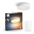 Philips - Hue Dimmable LED Ceiling Light, 19.2W, 230V, 2200–6500K, Ø381 mm, White + Remote Control