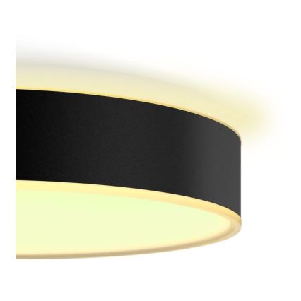 Philips - Hue LED Dimmable Ceiling Light LED/33.5W/230V 2200-6500K Ø 425 mm Black + Remote Control