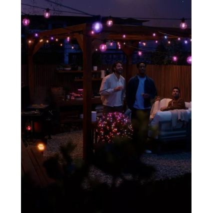 Philips - Hue FESTAVIA 21m Outdoor Dimmable RGBW LED String Lights, 30 LEDs, IP65