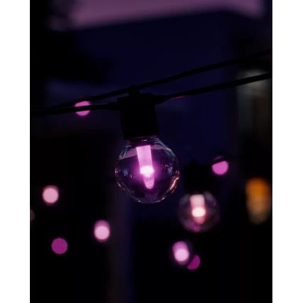 Philips - Hue FESTAVIA 21m Outdoor Dimmable RGBW LED String Lights, 30 LEDs, IP65