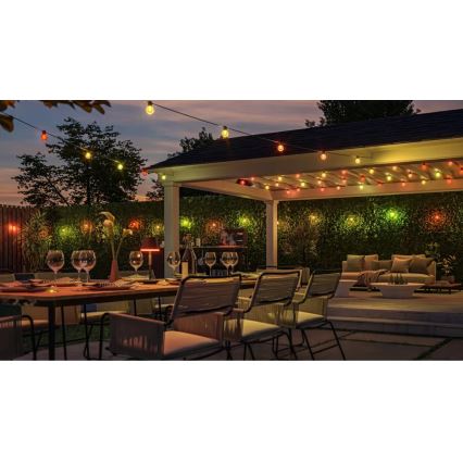 Philips - LED RGBW Extendable Dimmable Outdoor String Lights Hue FESTAVIA 20xLED 14m IP65