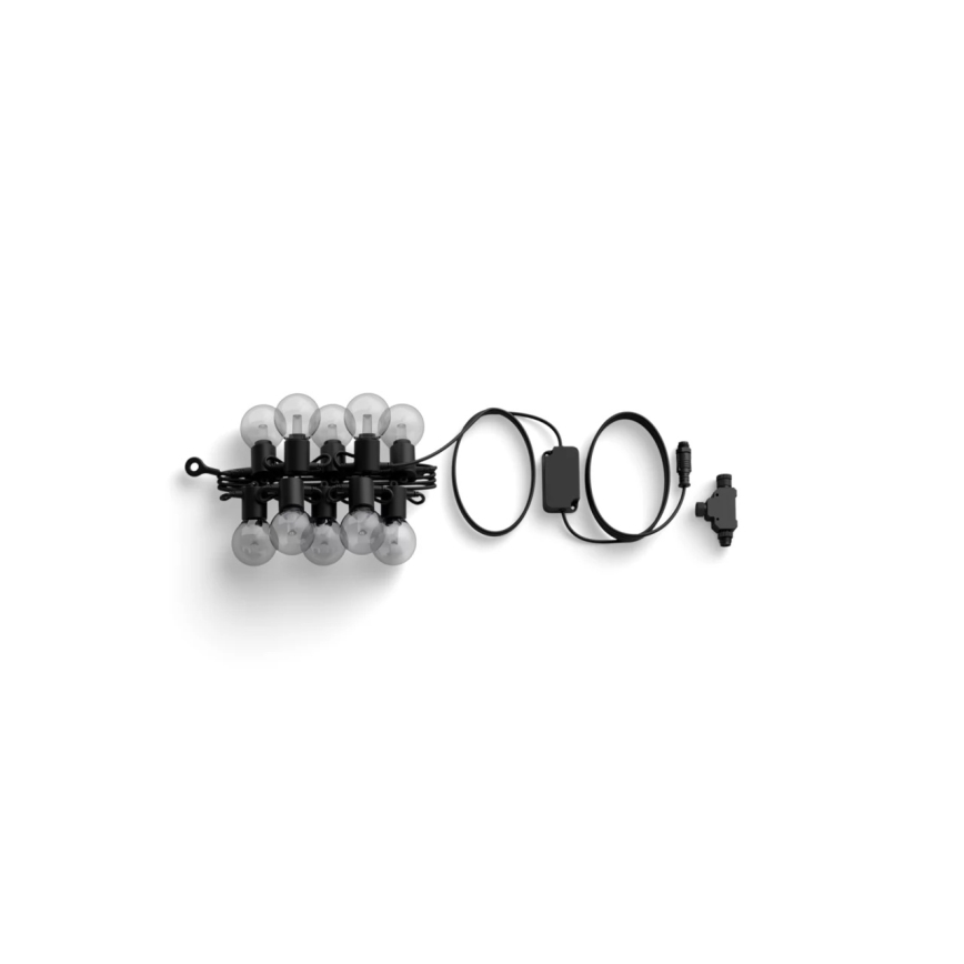 Philips - Hue FESTAVIA RGBW LED Dimmable Outdoor Extension String, 10 LEDs, 7 m, IP65