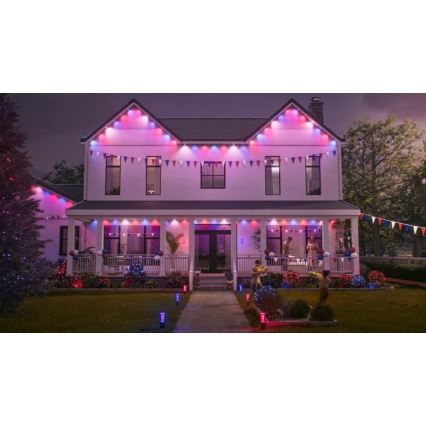 Philips - LED RGBW Extendable Dimmable Outdoor String Lights Hue FESTAVIA 16xLED 9m 1000-20000K IP65