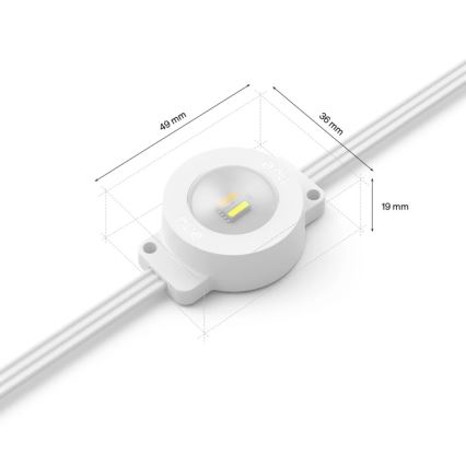 Philips - LED RGBW Extendable Dimmable Outdoor String Lights Hue FESTAVIA 16xLED 9m 1000-20000K IP65