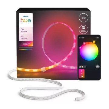 Philips - Hue FLUX 2m RGBW Dimmable LED Strip Extension Kit LED/19,5W/24V 1000-20000K