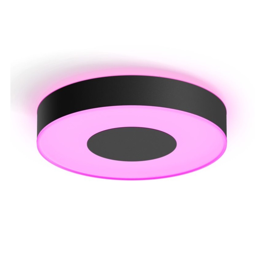 Philips - RGB LED Dimmable Ceiling Light Hue INFUSE LED/33.5W/230V 2000-6500K Ø 381 mm Black