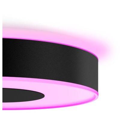 Philips - RGB LED Dimmable Ceiling Light Hue INFUSE LED/33.5W/230V 2000-6500K Ø 381 mm Black