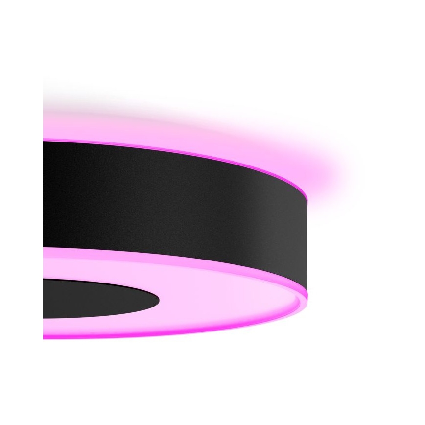 Philips - RGB LED Dimmable Ceiling Light Hue INFUSE LED/33.5W/230V 2000-6500K Ø 381 mm Black