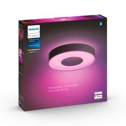 Philips - RGB LED Dimmable Ceiling Light Hue INFUSE LED/33.5W/230V 2000-6500K Ø 381 mm Black