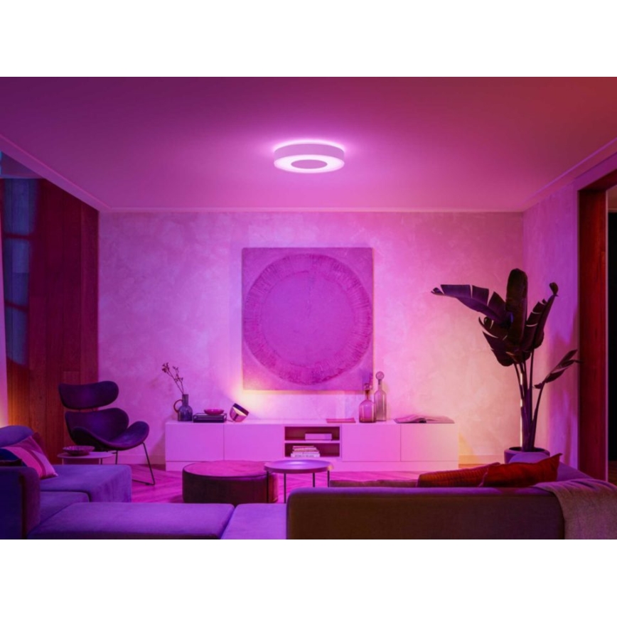 Philips - LED RGB Dimmable ceiling light Hue INFUSE LED/52,5W/230V 2000-6500K Ø 425 mm white