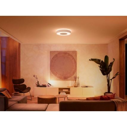 Philips - LED RGB Dimmable ceiling light Hue INFUSE LED/52,5W/230V 2000-6500K Ø 425 mm white