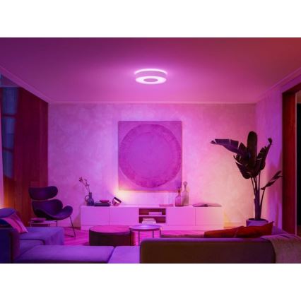 Philips - RGB LED Dimmable ceiling light Hue INFUSE LED/33,5W/230V 2000-6500K dia. 381 mm white