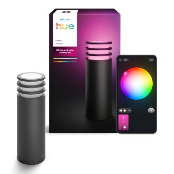 Philips - Hue LUCCA LED RGB Dimmable Outdoor Lamp 1xE27/8,1W/230V 25 cm 1000-20000K IP44