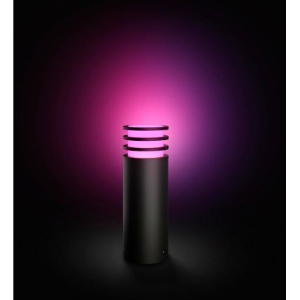 Philips - Hue LUCCA LED RGB Dimmable Outdoor Lamp 1xE27/8,1W/230V 25 cm 1000-20000K IP44
