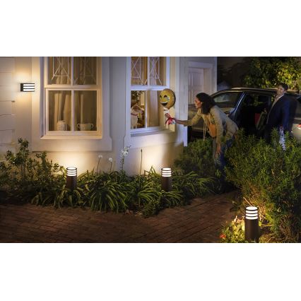 Philips - Hue LUCCA LED RGB Dimmable Outdoor Lamp 1xE27/8,1W/230V 25 cm 1000-20000K IP44