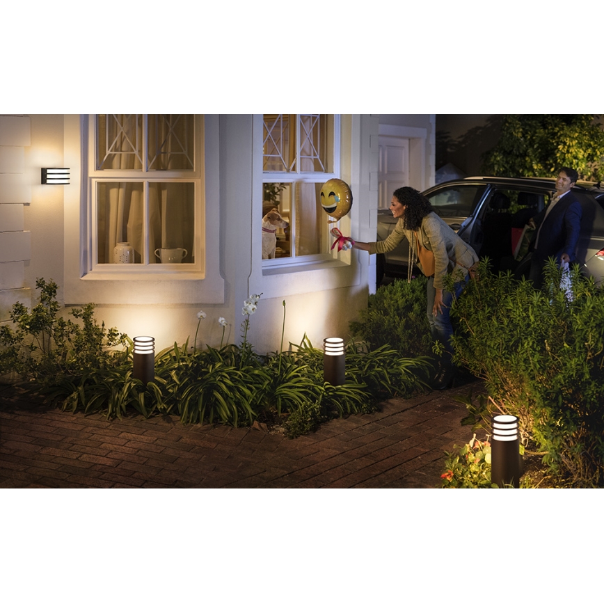 Philips - Hue LUCCA LED RGB Dimmable Outdoor Lamp 1xE27/8,1W/230V 25 cm 1000-20000K IP44