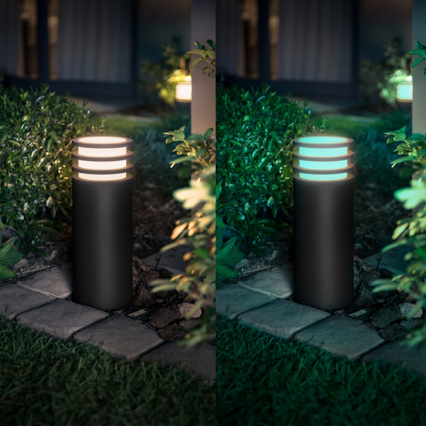 Philips - Hue LUCCA LED RGB Dimmable Outdoor Lamp 1xE27/8,1W/230V 25 cm 1000-20000K IP44