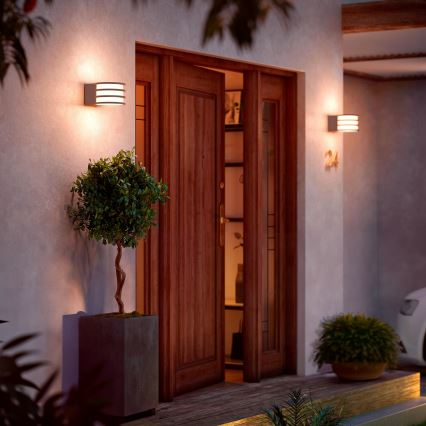 Philips - LED RGB Dimmable outdoor wall light Hue LUCCA 1xE27/8,1W/230V 1000-20000K IP44
