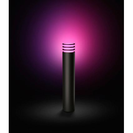 Philips - LED RGB Dimmable Outdoor Lamp Hue LUCCA 1xE27/8.1W/230V 77 cm 1000-20000K IP44
