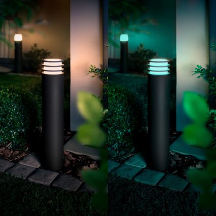 Philips - LED RGB Dimmable Outdoor Lamp Hue LUCCA 1xE27/8.1W/230V 77 cm 1000-20000K IP44