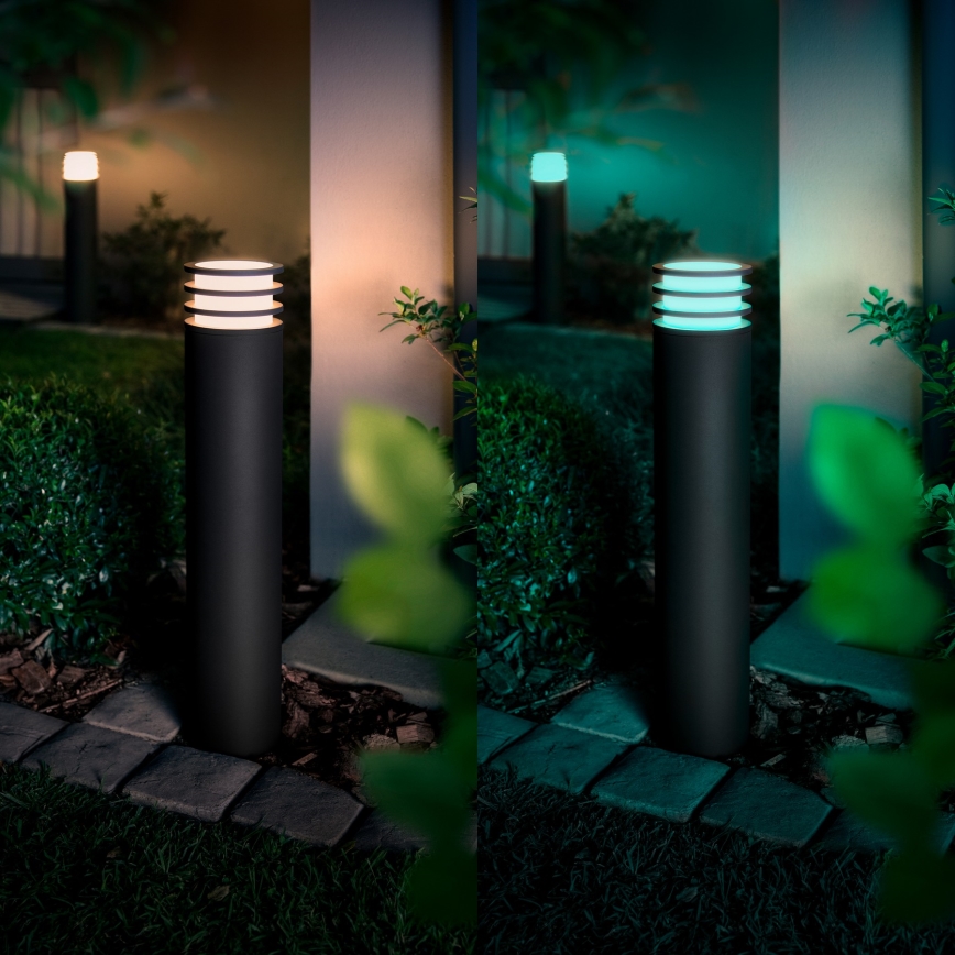 Philips - LED RGB Dimmable Outdoor Lamp Hue LUCCA 1xE27/8.1W/230V 77 cm 1000-20000K IP44