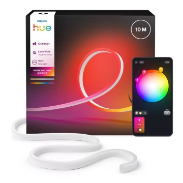 Philips - Hue NEON 10m RGBW Dimmable Outdoor LED Strip LED/30W/230V 2200-6500K IP67