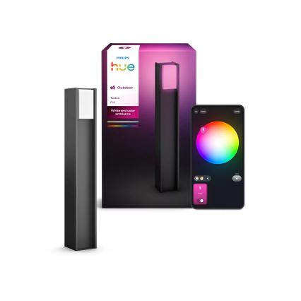 Philips - Hue TURACO LED Dimmable Outdoor Lamp 1xE27/8.1W/230V 80 cm IP44