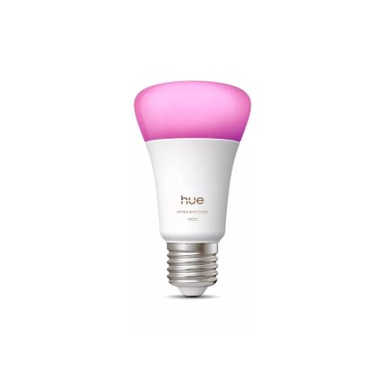 Philips Hue White and Color Ambiance Dimmable LED Bulb E27, 8.1W, 230V, 1000-20000K