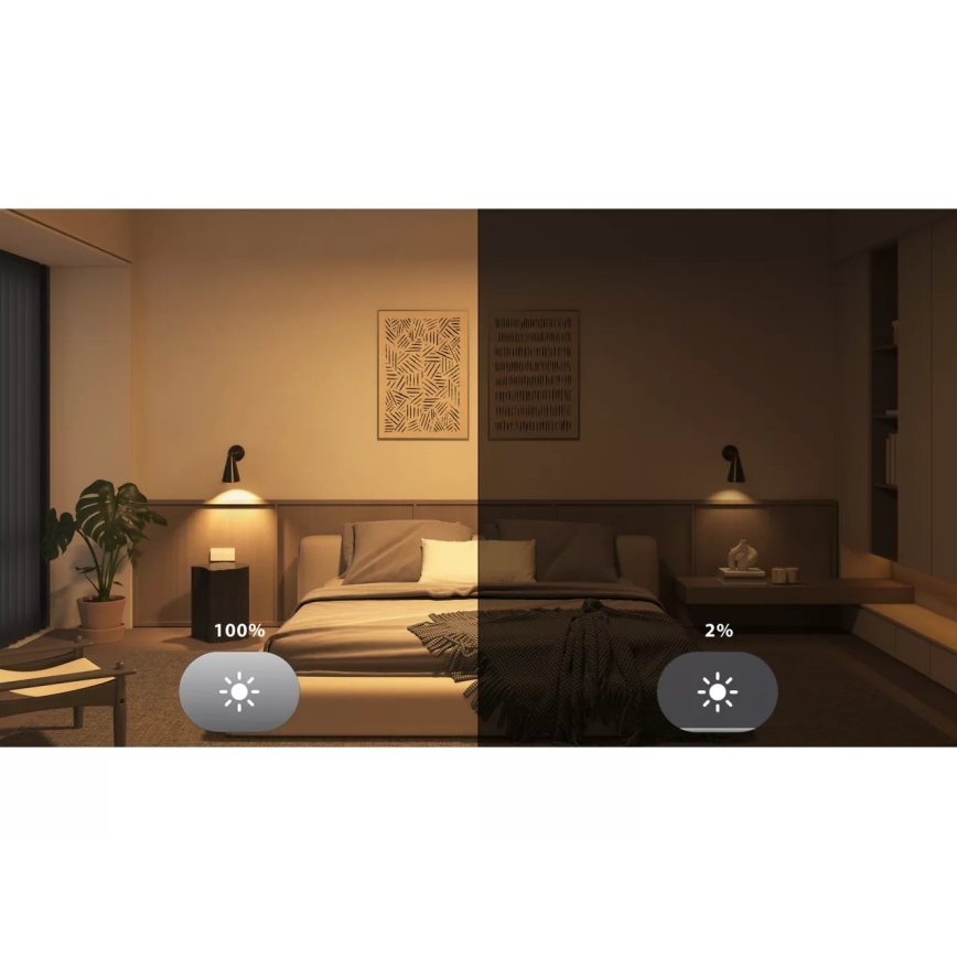 Starter kit Philips Hue White and Color Ambiance 3xE27/8,1W 1000-20000K + Hue Bridge and Dimmer Switch
