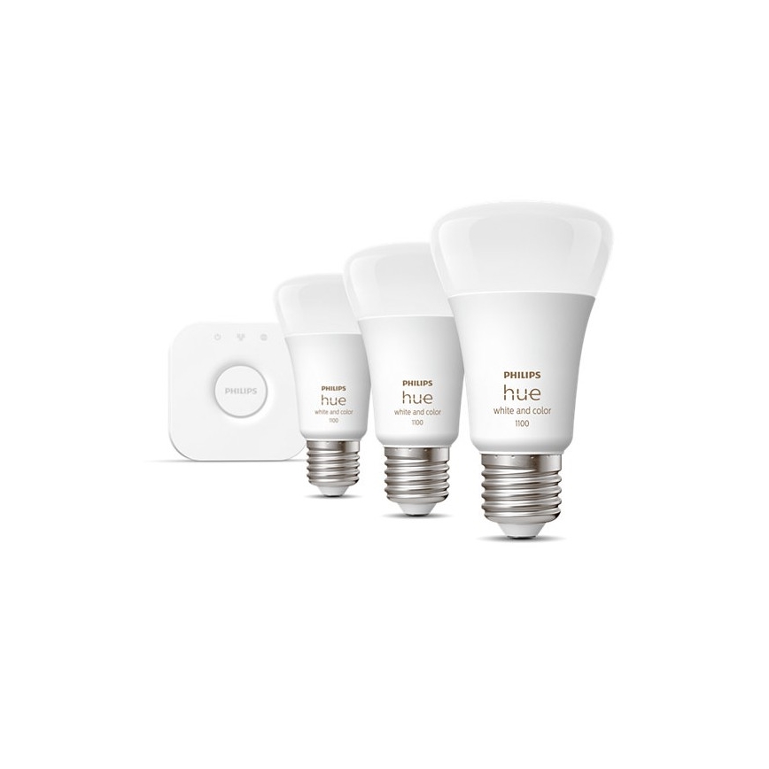 Philips Hue White and Color Ambiance Starter Kit 3xE27/9W/230V 2000-6500K + Hue Bridge