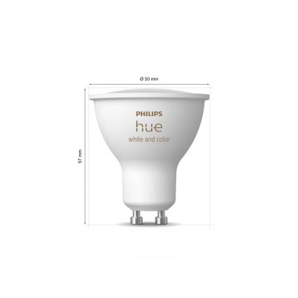 Philips Hue WHITE AND COLOR AMBIANCE Starter Kit 3xGU10/4,2W 2000-6500K + Hue Bridge
