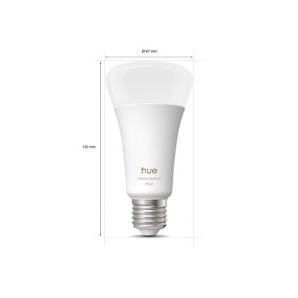 Philips Hue WHITE AMBIANCE Dimmable LED Bulb E27/11,8W/230V 1000-20000K