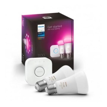 Philips Hue White and Color Ambiance Starter Kit 2x E27/9W/230V 2000-6500K + Hue Bridge