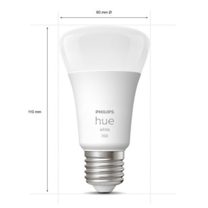 Philips Hue WHITE Starter Kit 2x E27/9.5W 2700K + Hue Bridge