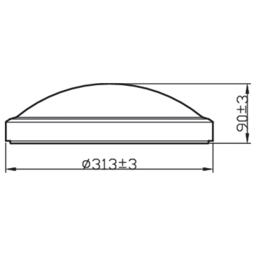 Philips - LED Bathroom ceiling light BALANCE LED/17W/230V IP44