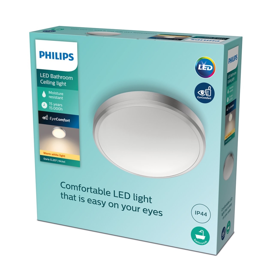Philips - LED Bathroom ceiling light LED/17W/230V 2700K IP44