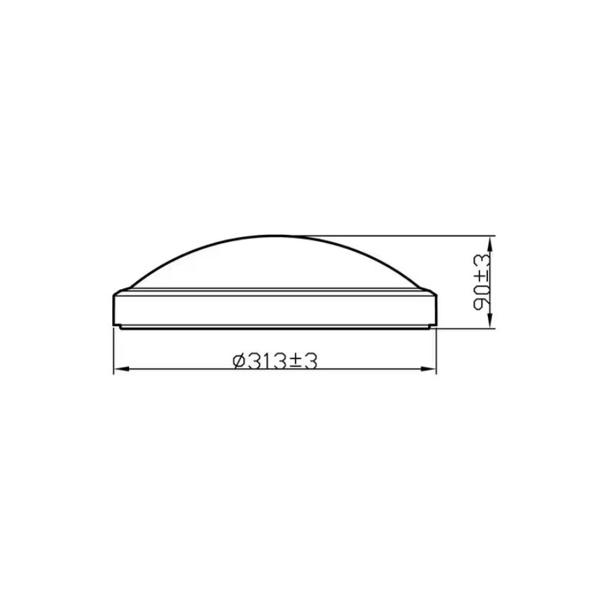 Philips - LED Bathroom ceiling light LED/17W/230V 2700K IP44