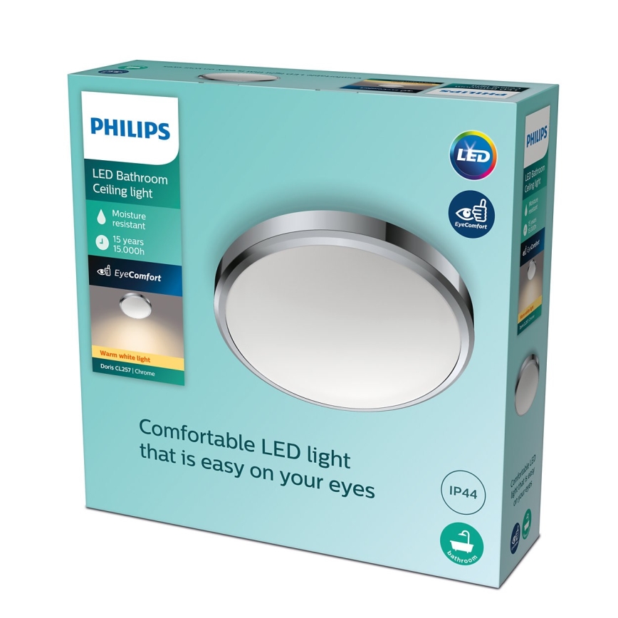 Philips - LED Bathroom ceiling light LED/17W/230V 2700K IP44