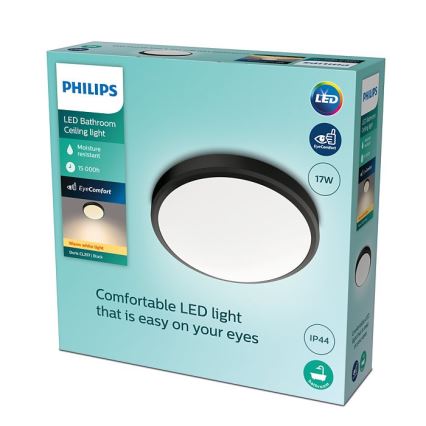Philips - LED Bathroom ceiling light LED/17W/230V IP44