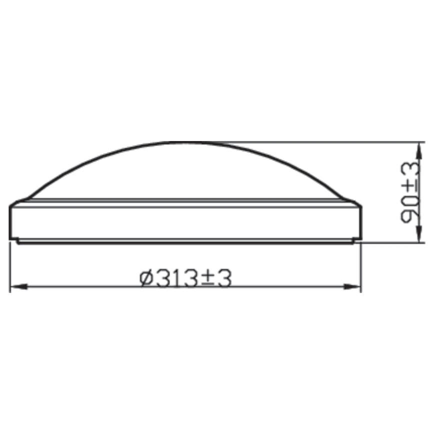 Philips - LED Bathroom ceiling light LED/17W/230V IP44