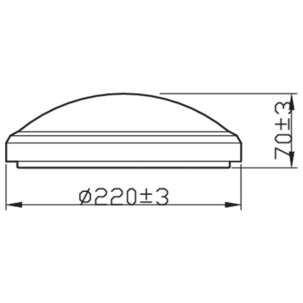 Philips - LED Bathroom ceiling light DORIS LED/6W/230V IP44