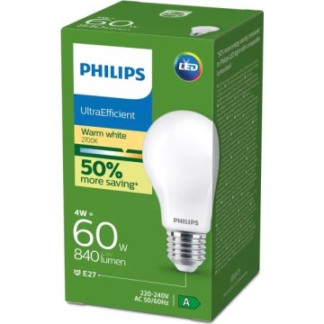 Philips LED Bulb E27/4W/230V 2700K
