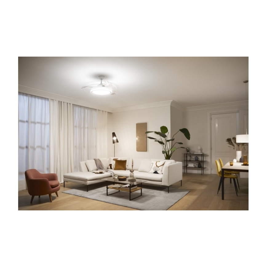 Philips - LED Ceiling fan LED/35W/230V 5500/4000/2700K white + remote control