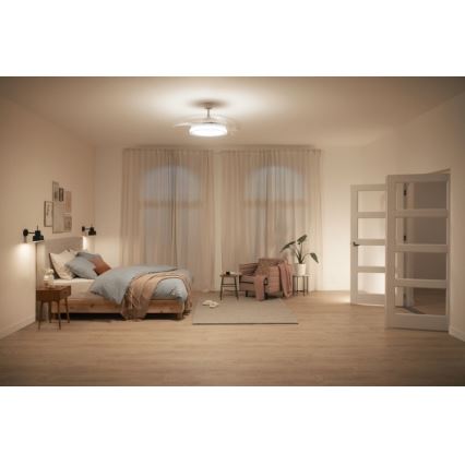 Philips - LED Ceiling fan LED/35W/230V 5500/4000/2700K white + remote control